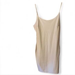 Chic Tan Sleeveless Dress